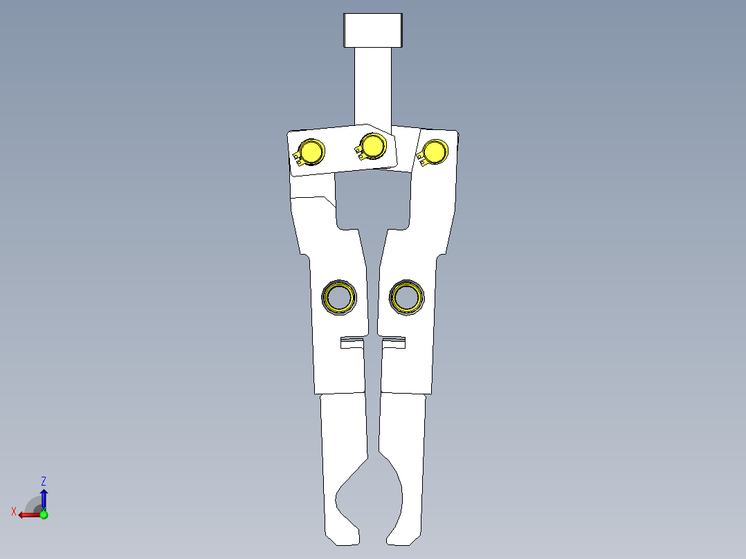 小型夹具后视图