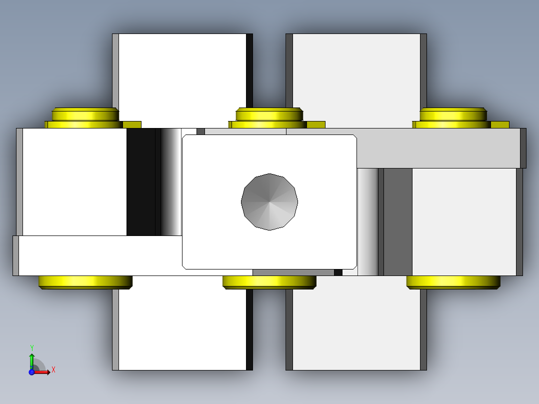 小型夹具俯视图