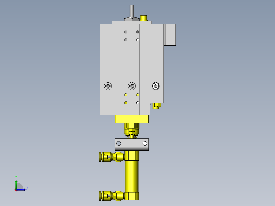 高度偏差检查组件左视图