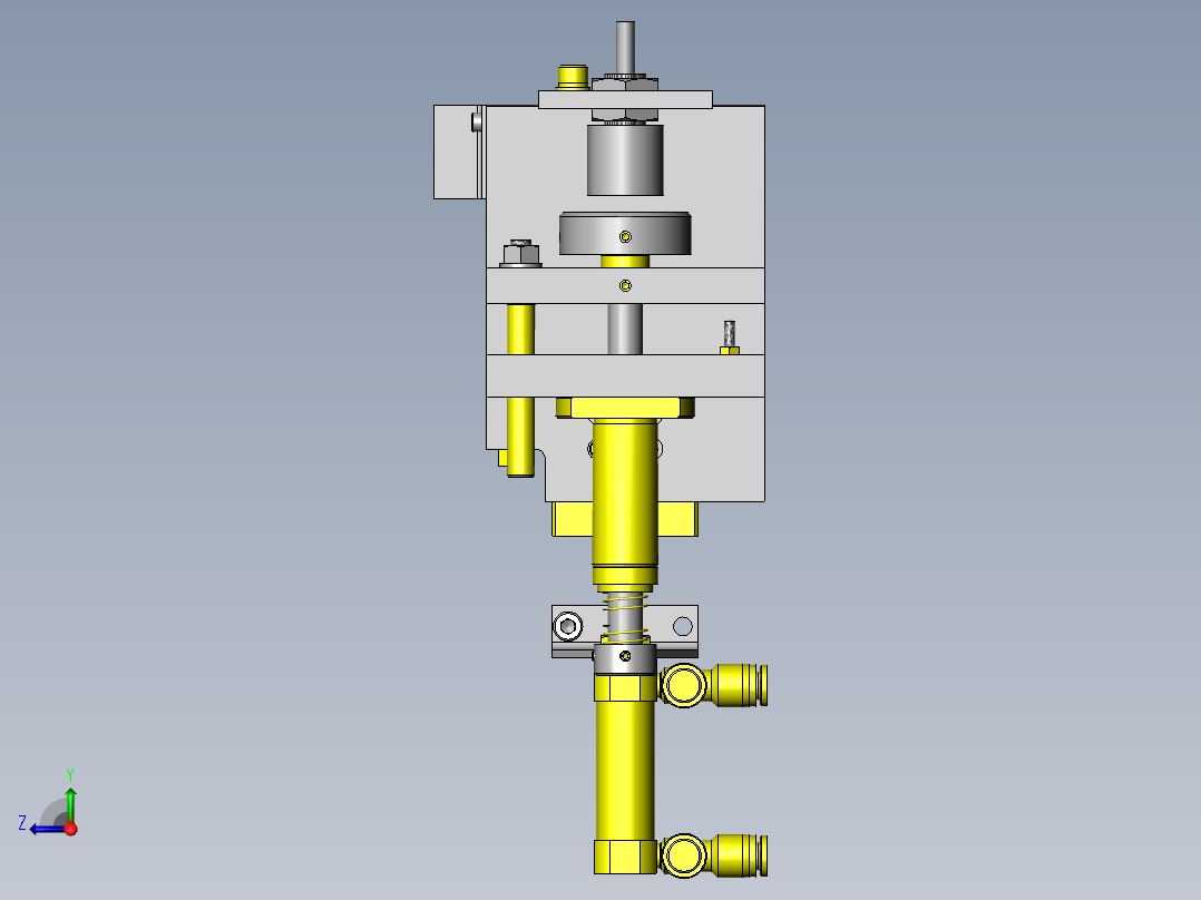 高度偏差检查组件右视图