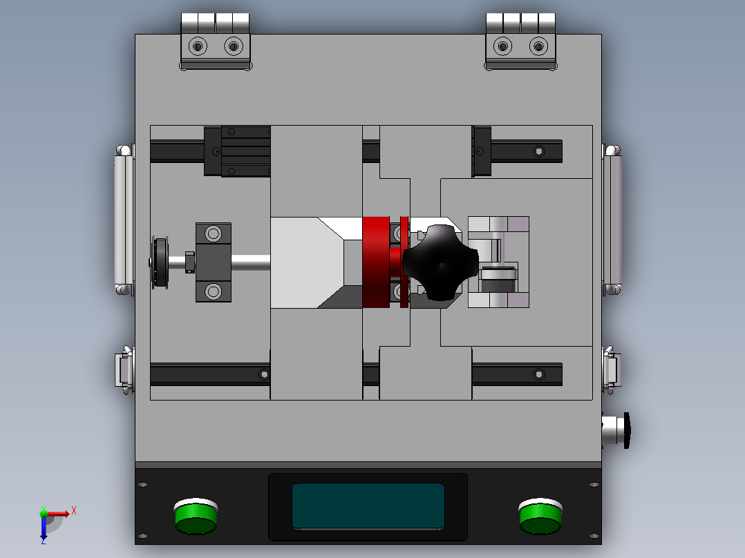 摄像头推掉测试治具俯视图