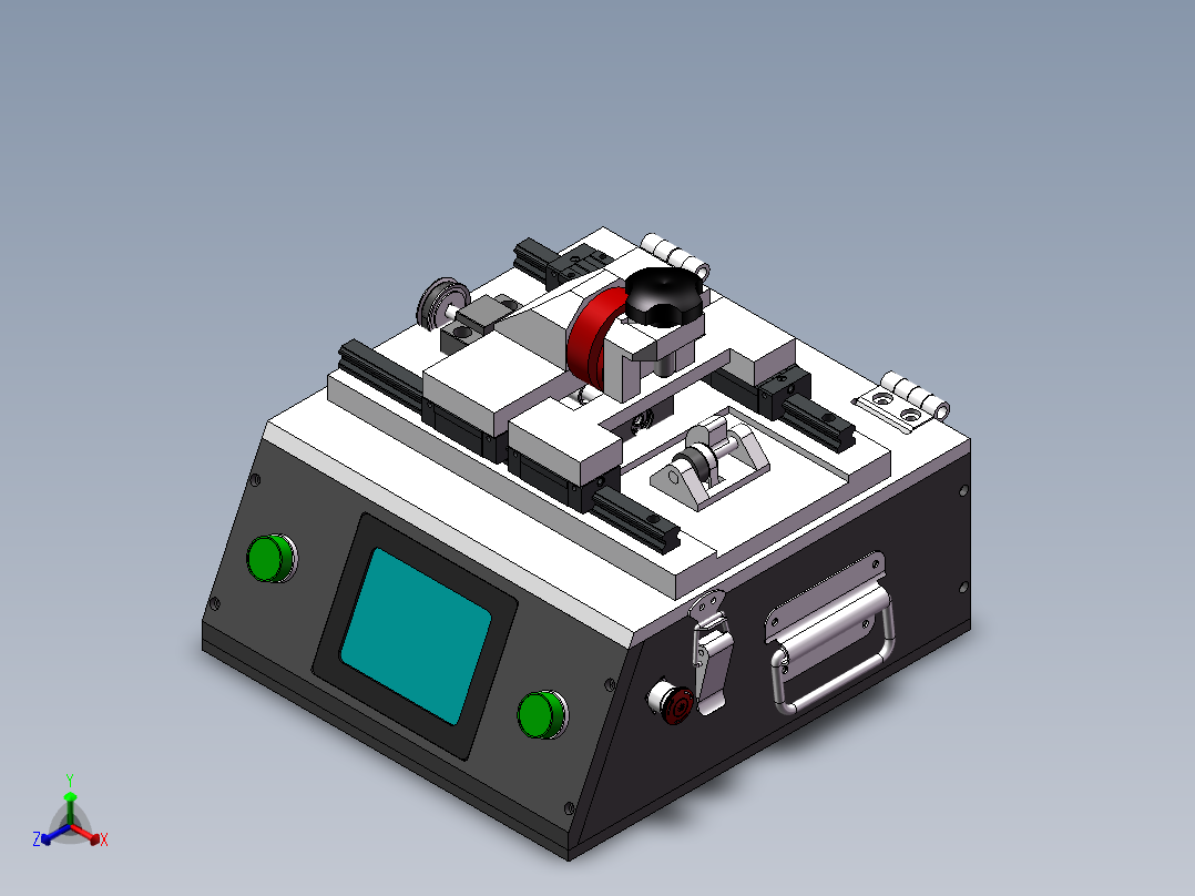 摄像头推掉测试治具正等轴测图