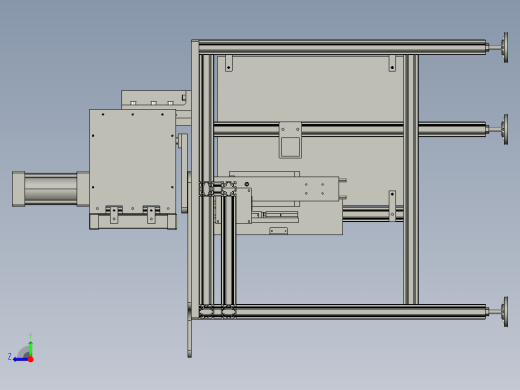 汽车脚垫 垫扣组装检测机3D模型右视缩略图