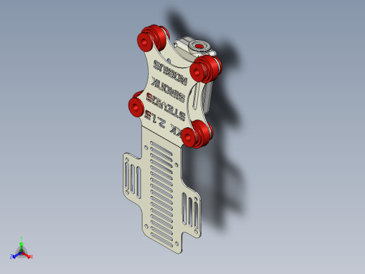 AUTOCAD 防震相机架