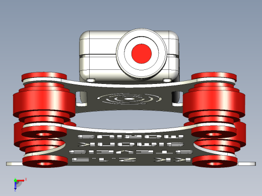 AUTOCAD 防震相机架俯视缩略图