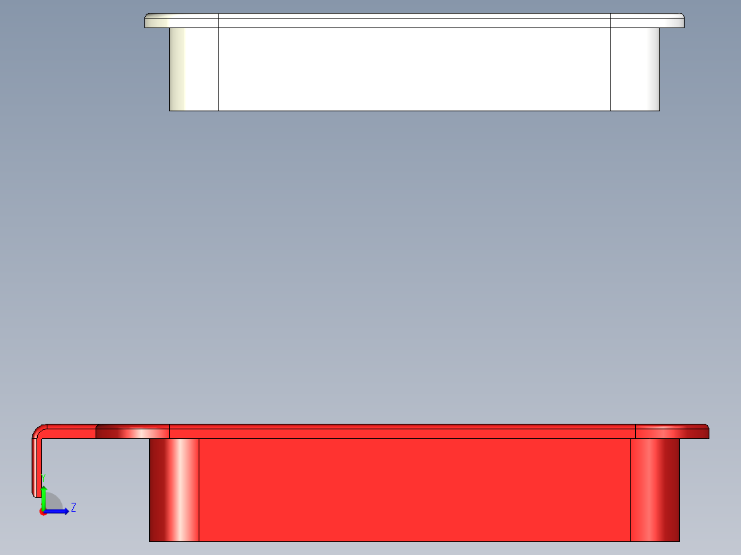 厨用迷你垃圾桶左视图