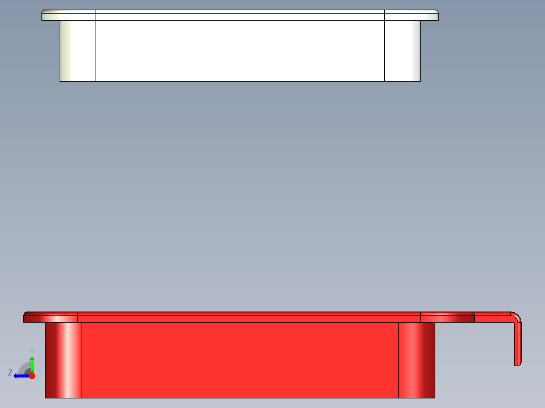 厨用迷你垃圾桶右视图