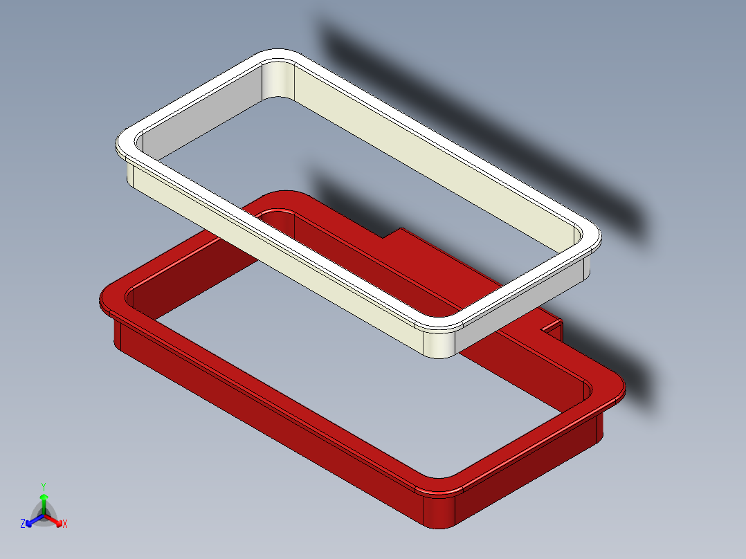 厨用迷你垃圾桶正等轴测图