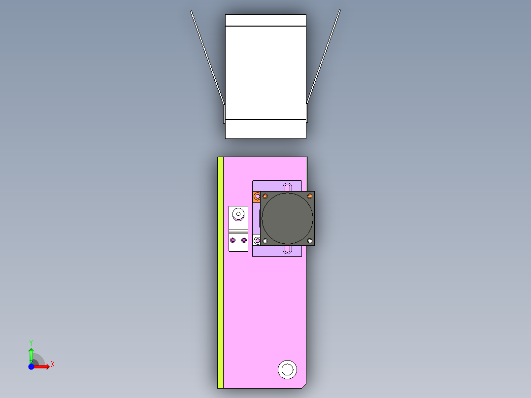 A26_长250宽50小型PVC皮带线前视图