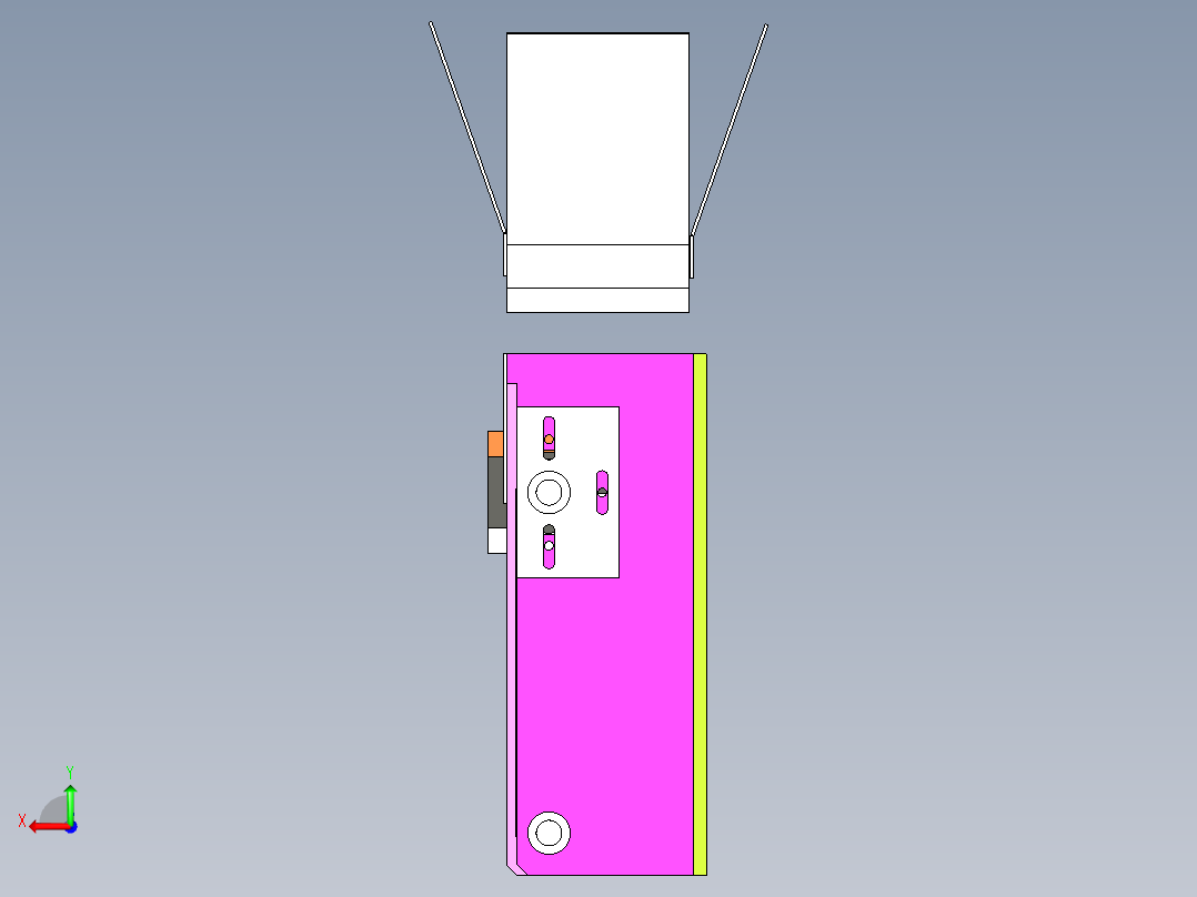 A26_长250宽50小型PVC皮带线后视图
