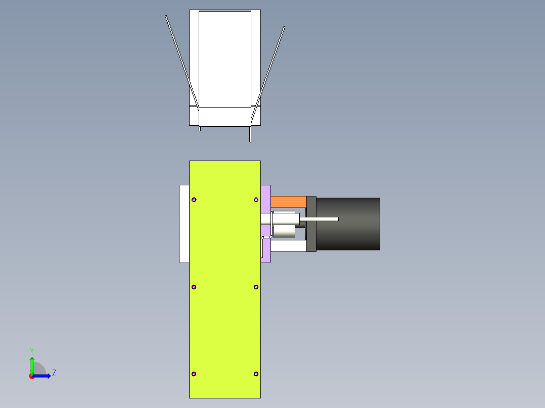 A26_长250宽50小型PVC皮带线左视图