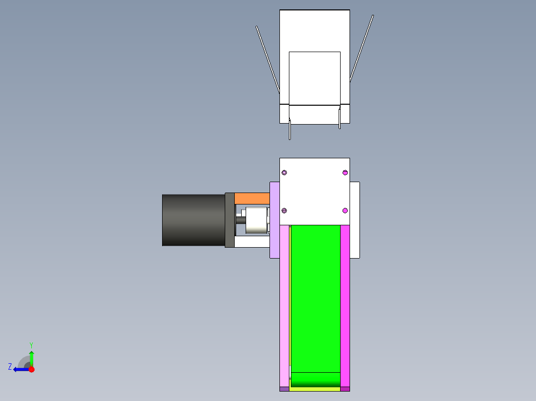 A26_长250宽50小型PVC皮带线右视图
