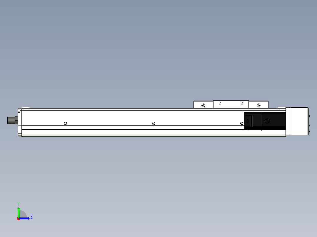 Toyo东佑达直线模组-ECH12-350-BR-100W左视图