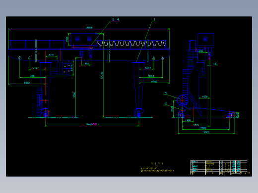 单主梁吊钩门式起重机