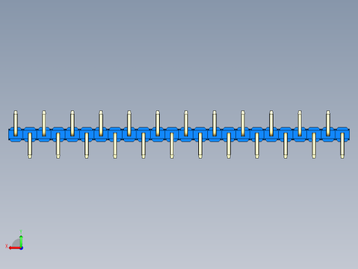 彩色公排针 100mil 2.54mm 系列-DS1022_blue_24p_100mil_Type_SMT_R2_rev1.0后视缩略图