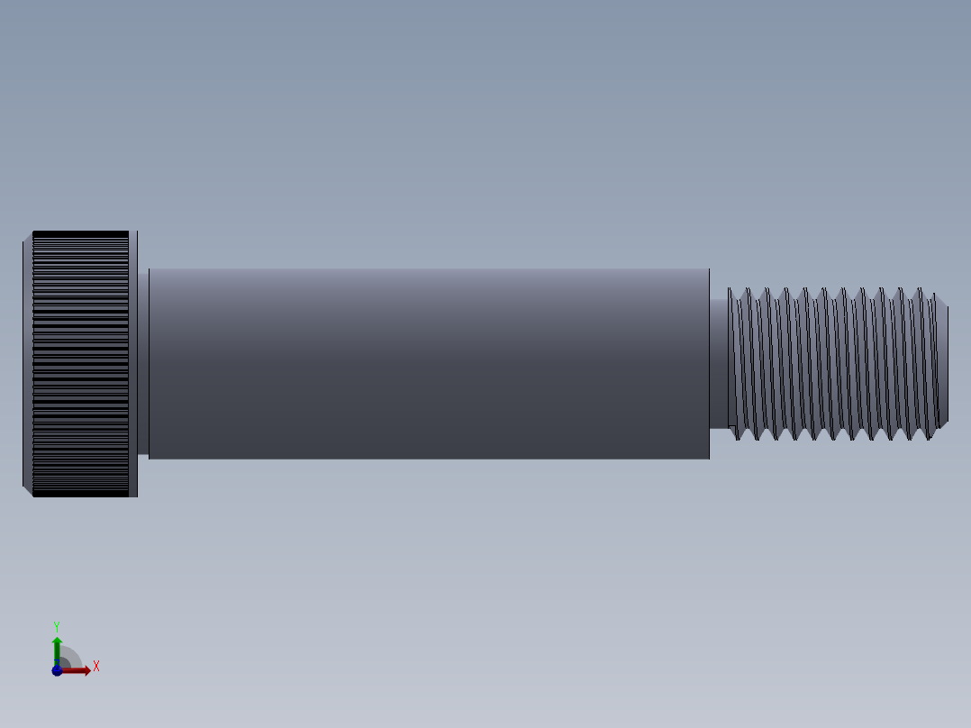 公制SH螺栓选择（DME）-SB DME PM16 x60.SLDPRT前视图