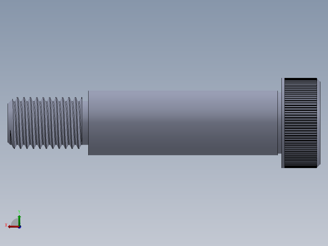 公制SH螺栓选择（DME）-SB DME PM16 x60.SLDPRT后视图