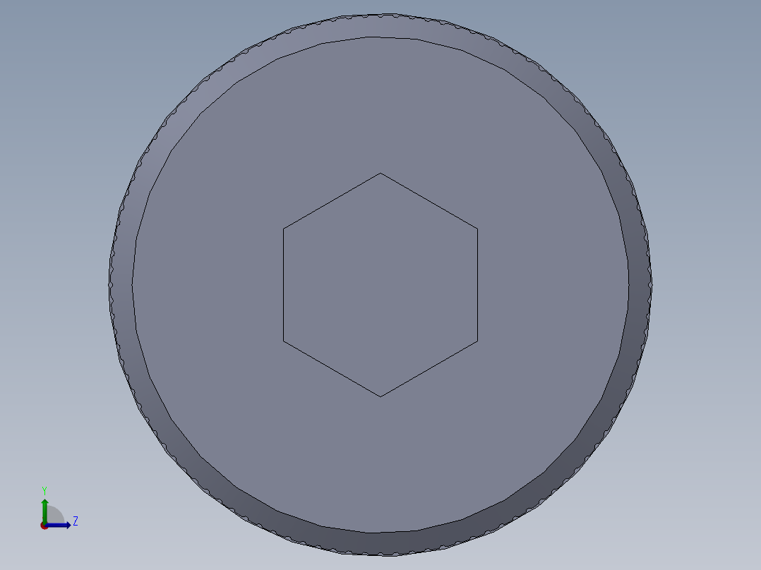 公制SH螺栓选择（DME）-SB DME PM16 x60.SLDPRT左视图