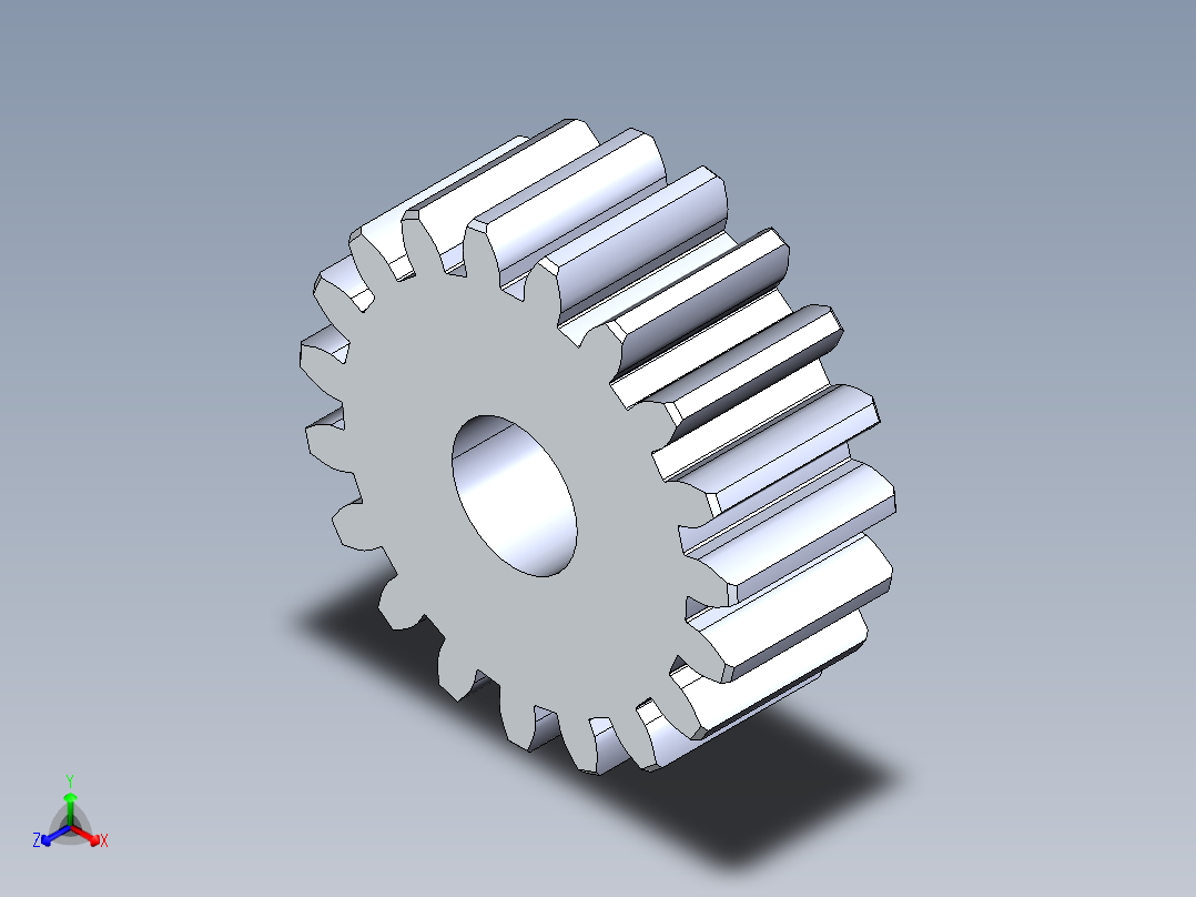 正齿轮-m1 20PA 19t Spur Gear