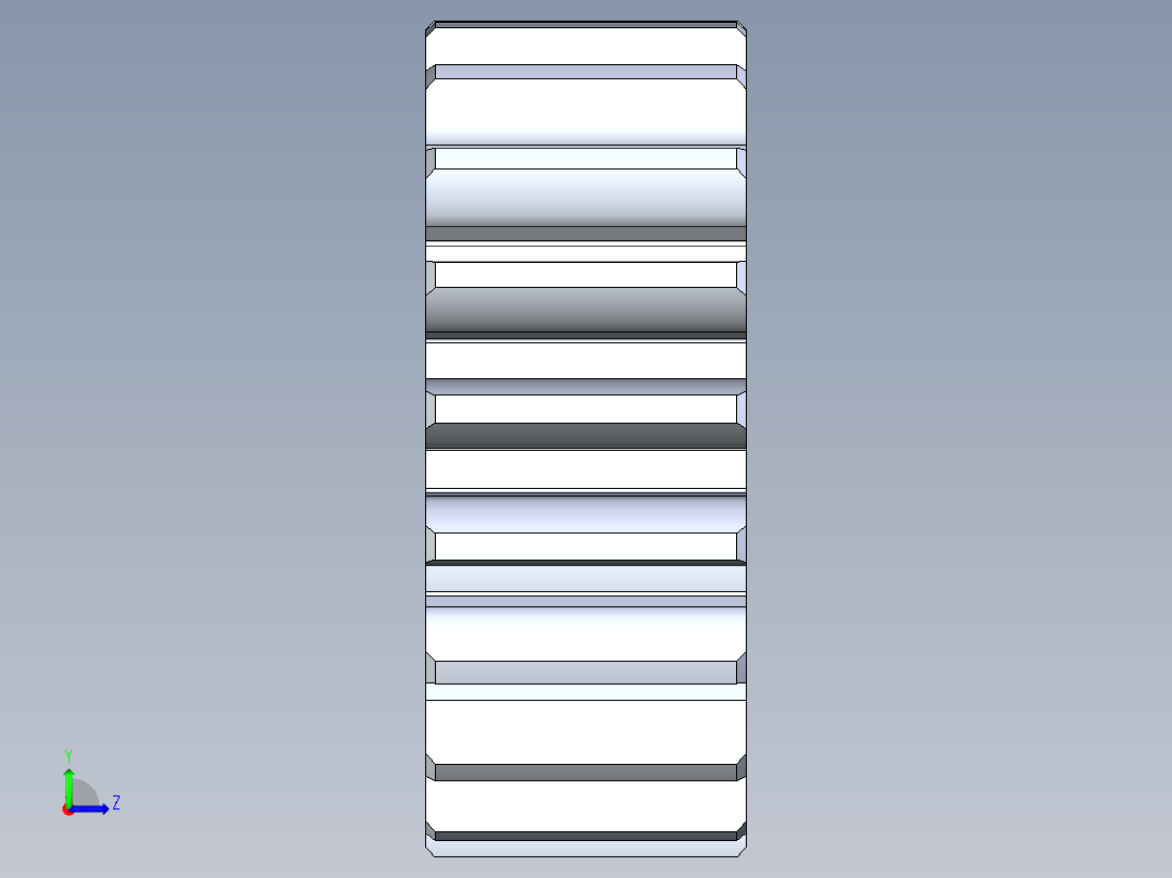 正齿轮-m1 20PA 19t Spur Gear左视图