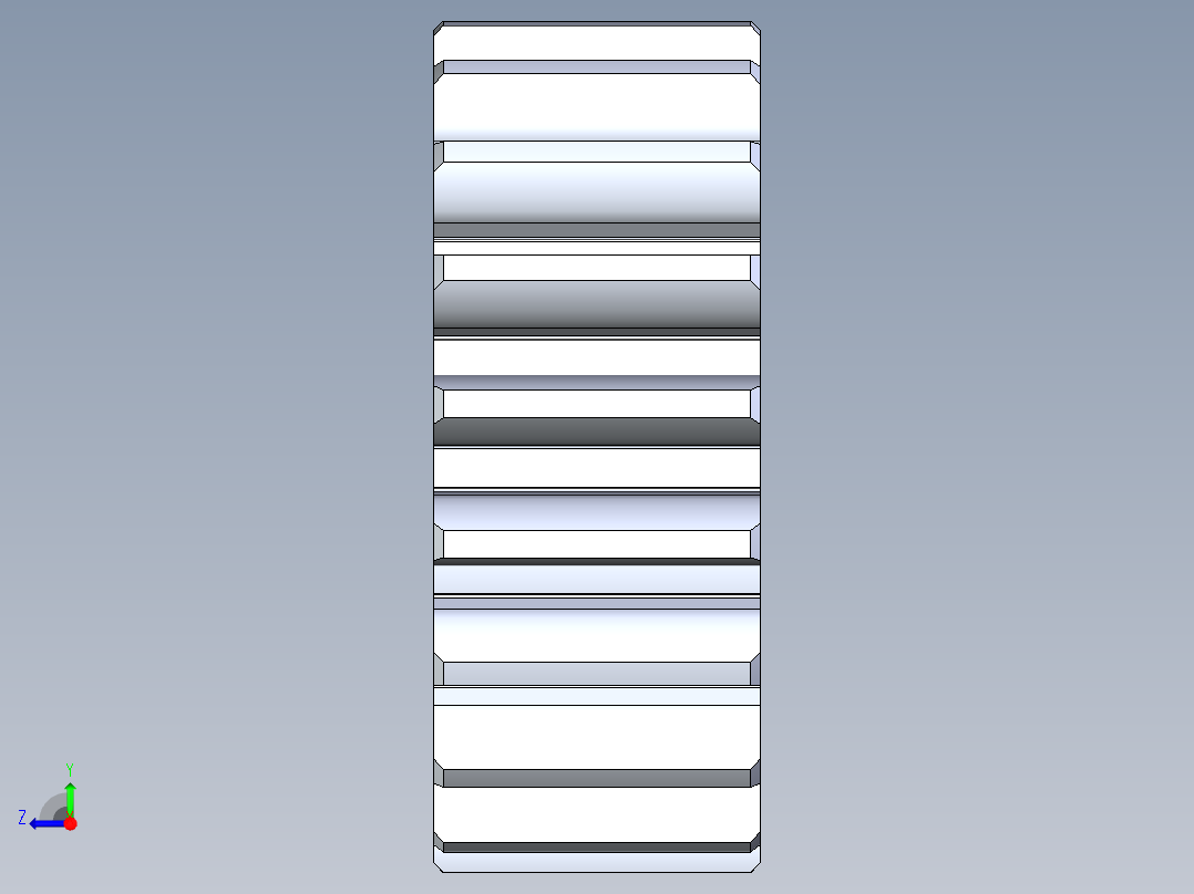 正齿轮-m1 20PA 19t Spur Gear右视图