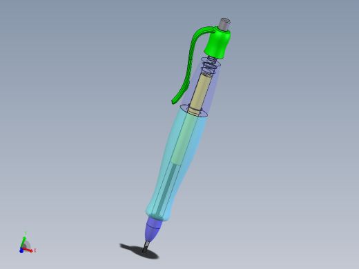 圆珠笔SolidWorks图