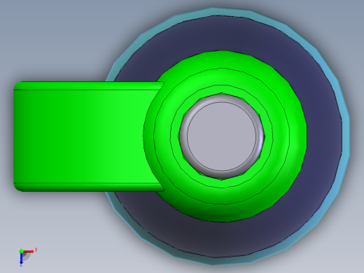 圆珠笔SolidWorks图俯视缩略图