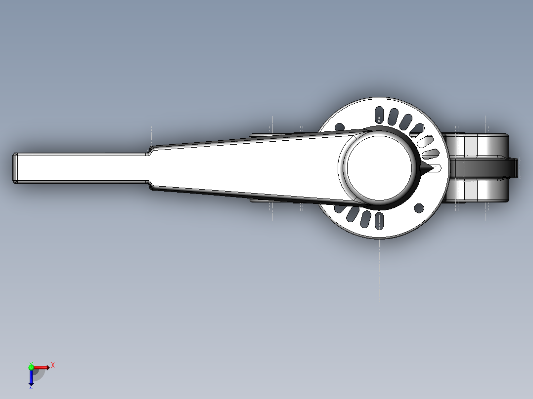 PVC管件-4in_PVC BUTTERFLY VALVE俯视图