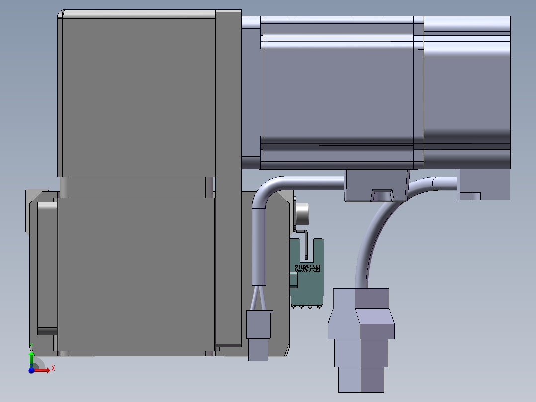 MTB同步带半封闭MTB10-LU-200W前视图