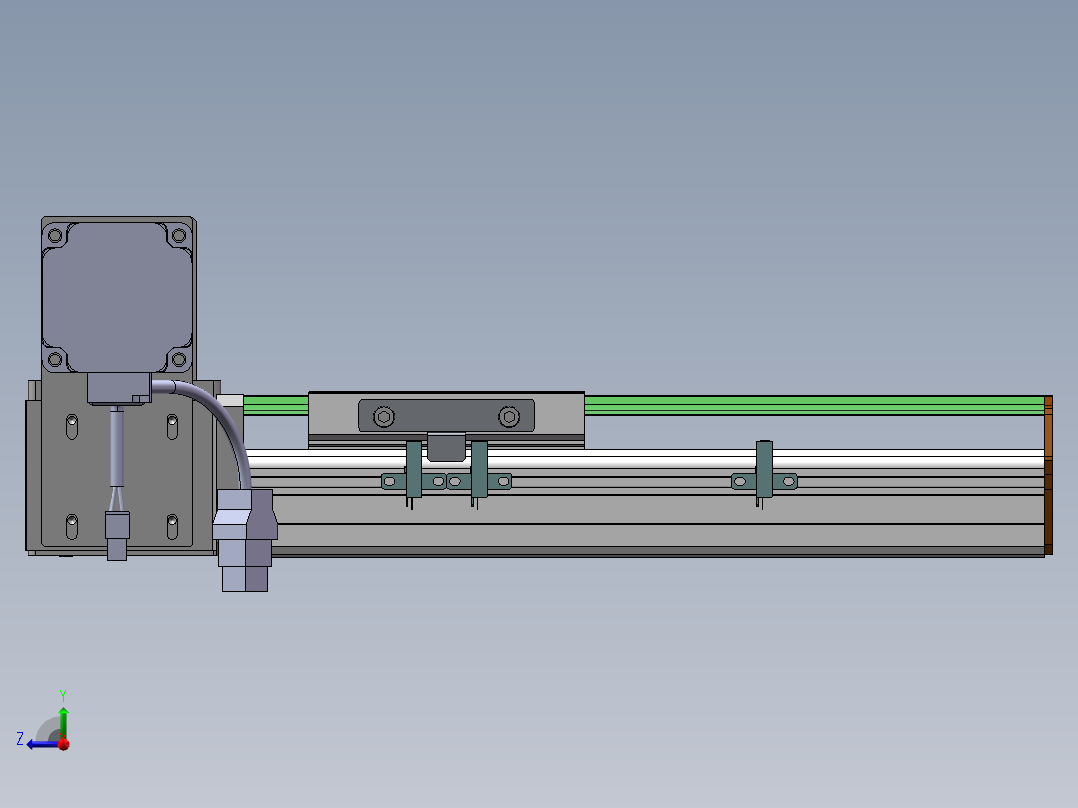 MTB同步带半封闭MTB10-LU-200W右视图