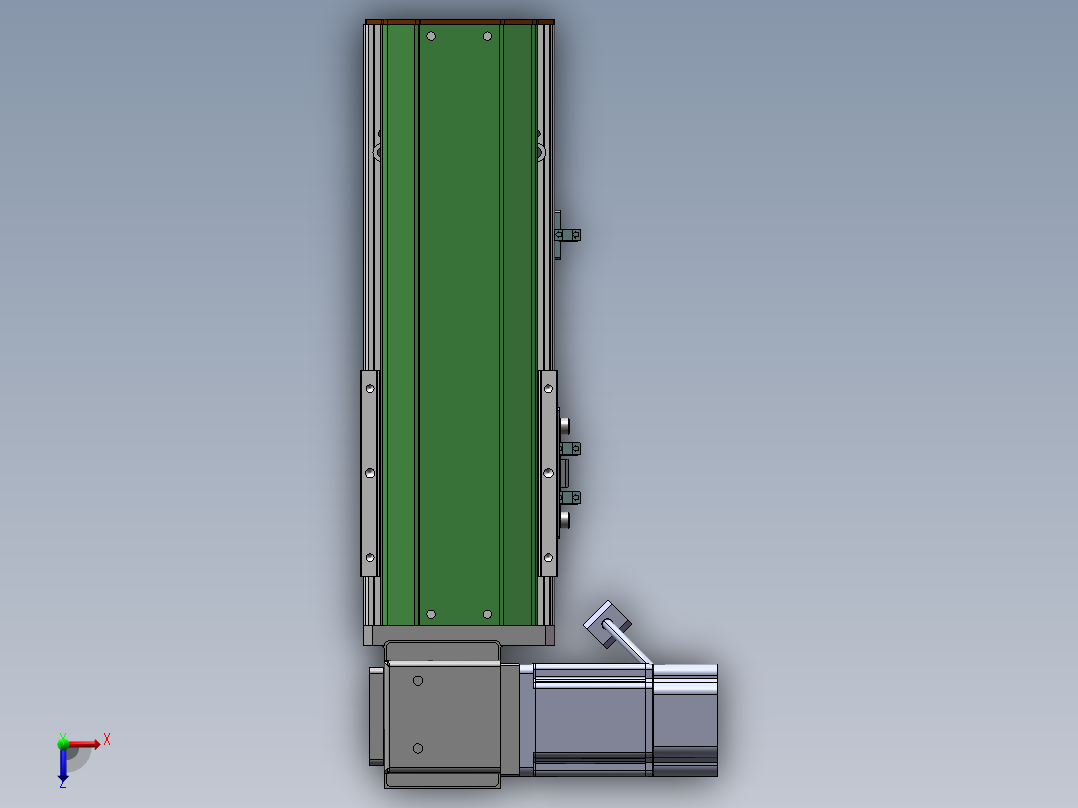MTB同步带半封闭MTB10-LU-200W俯视图