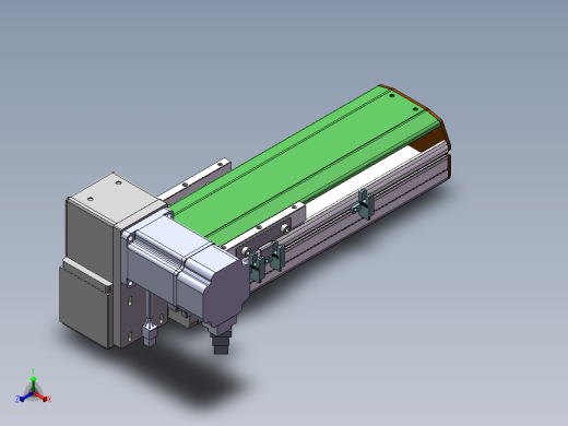 MTB同步带半封闭MTB10-LU-200W正等轴测缩略图
