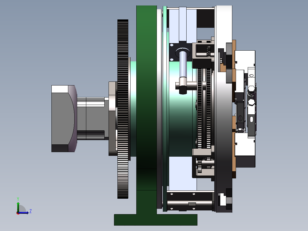 X2503 220MM激光切管机前卡盘50左视图
