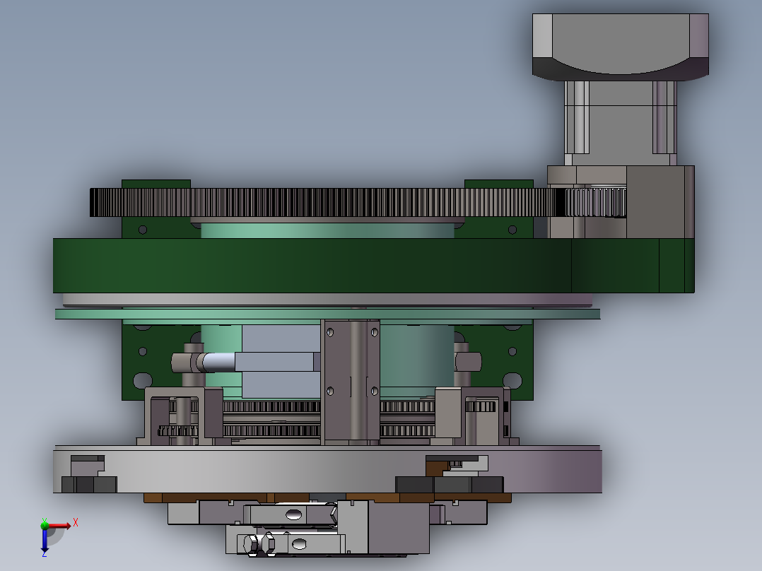 X2503 220MM激光切管机前卡盘50俯视图