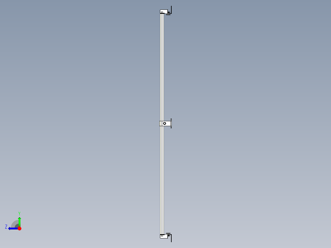 基恩士SL-JB111_back-mount_kc图纸模型右视图