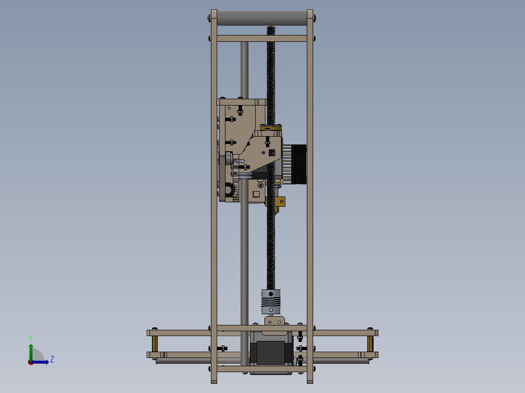 激光下料拼图机械设备SOLIDWORKS 2014, STEP _ IGES, STL左视图