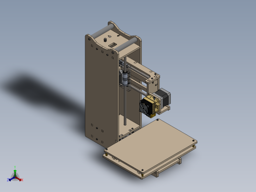 激光下料拼图机械设备SOLIDWORKS 2014, STEP _ IGES, STL正等轴测缩略图