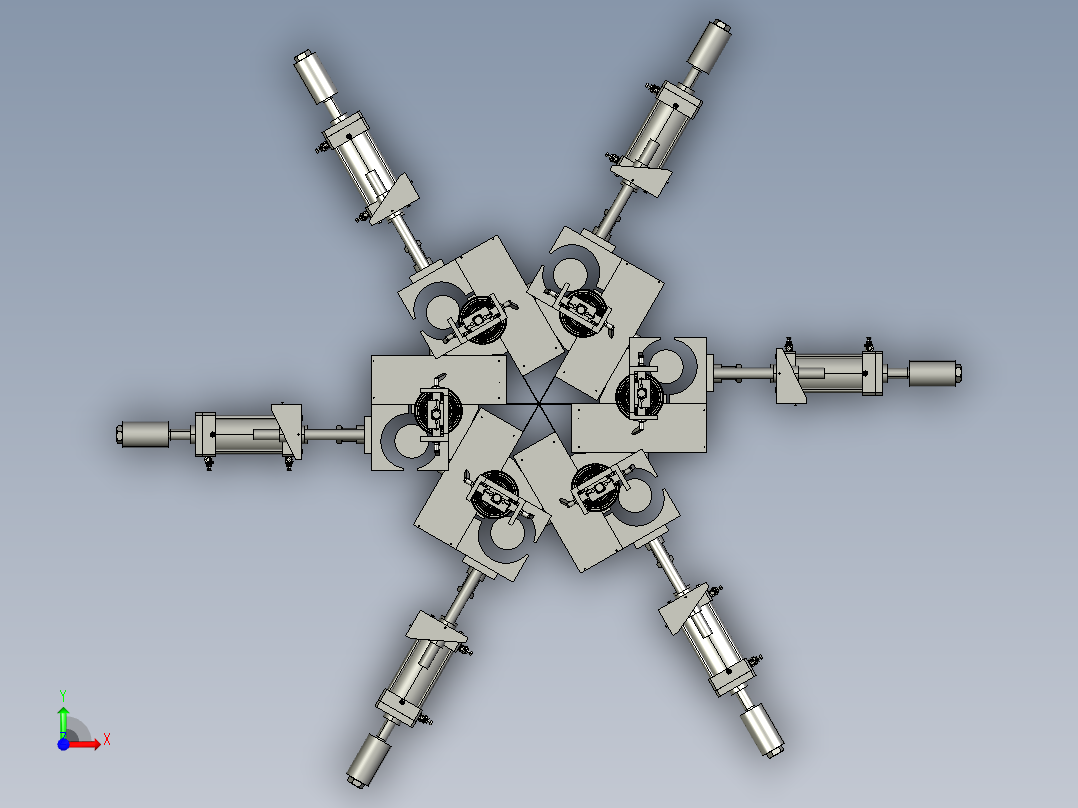 磁力引力机前视图