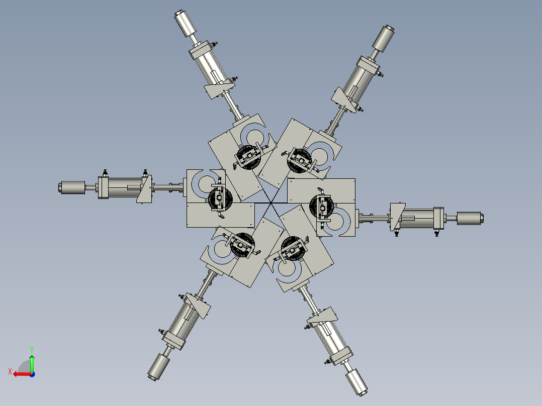 磁力引力机后视图