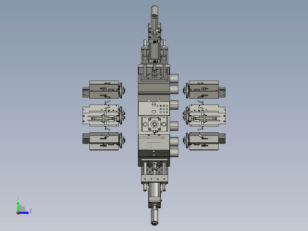 磁力引力机左视图