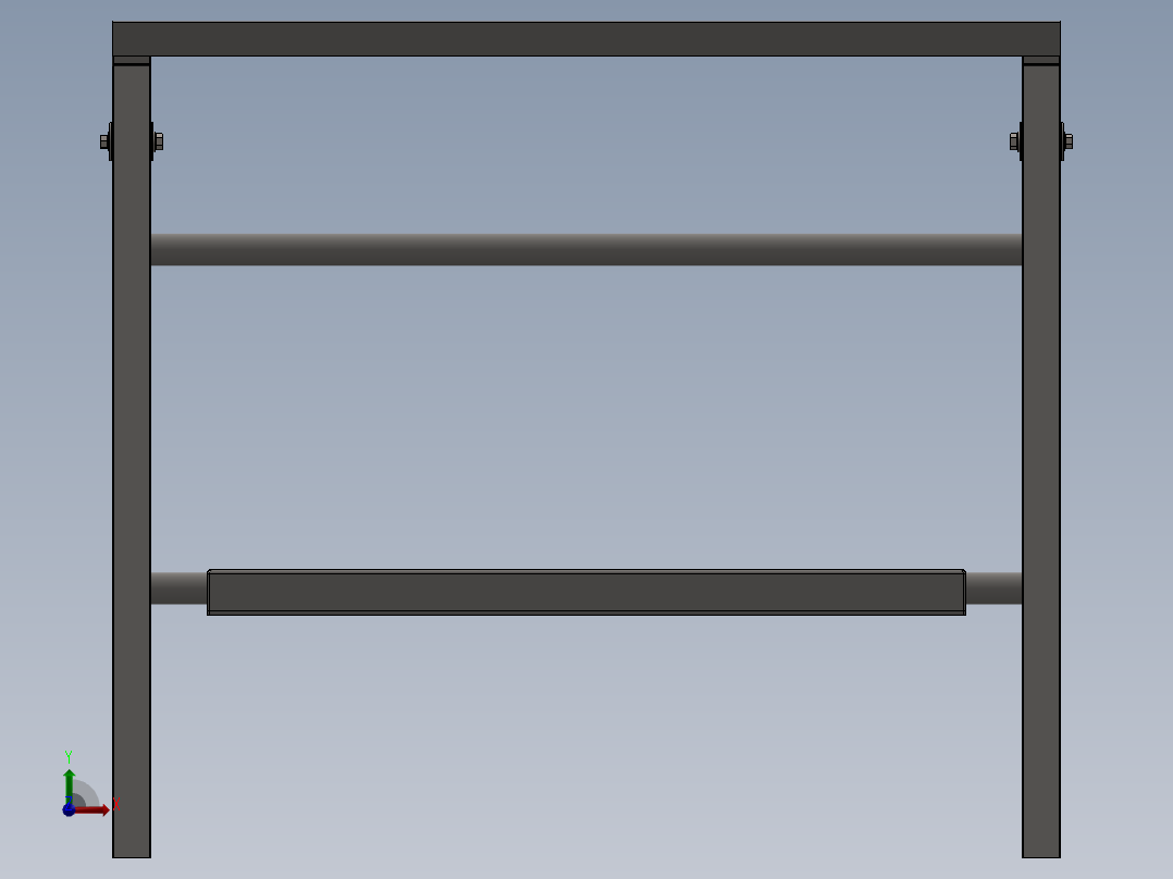 折叠式工作台前视图