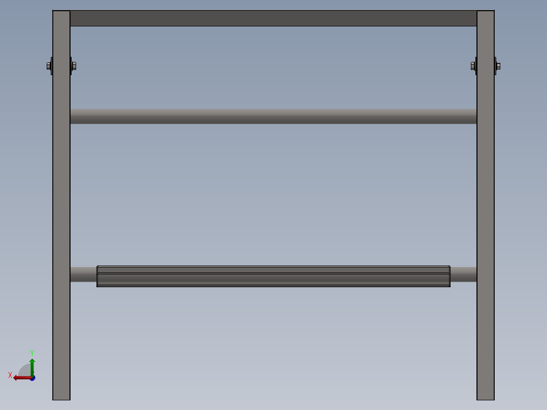 折叠式工作台后视图
