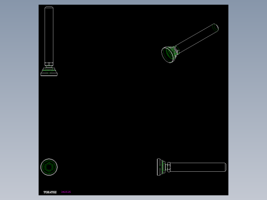 水平調整腳座LSA32-2D多系列多零件图纸模型