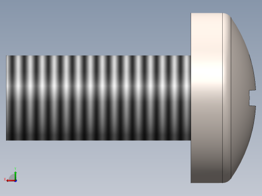 螺丝 M6 十字盘头-M6x13 Screw head.SLDPRT后视缩略图