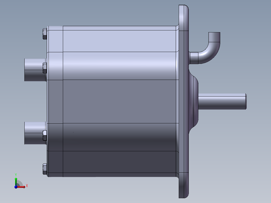 可变轴向柱塞泵前视图