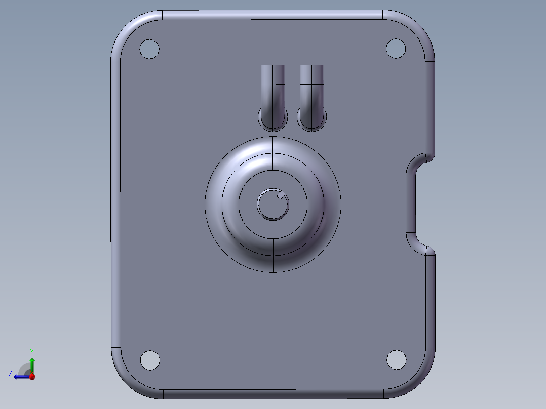 可变轴向柱塞泵右视图