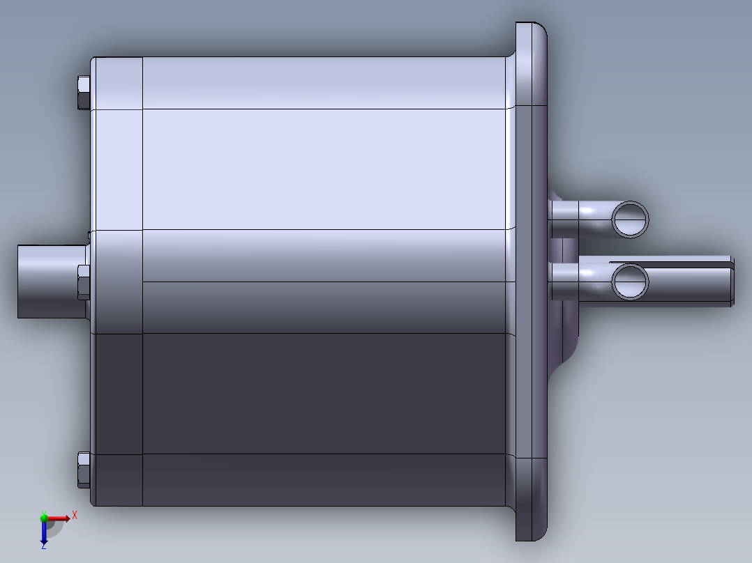 可变轴向柱塞泵俯视图
