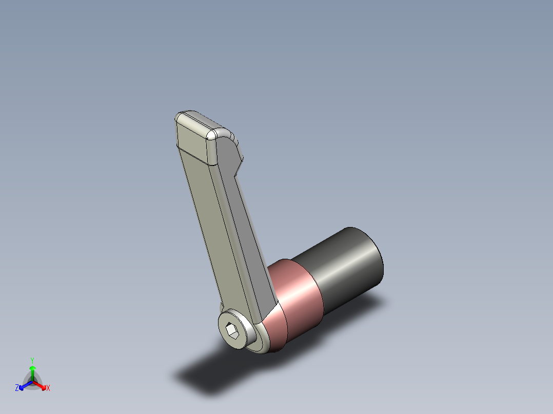 調整式把手(鋅合金)5569-3D多系列多零件图纸模型主视图