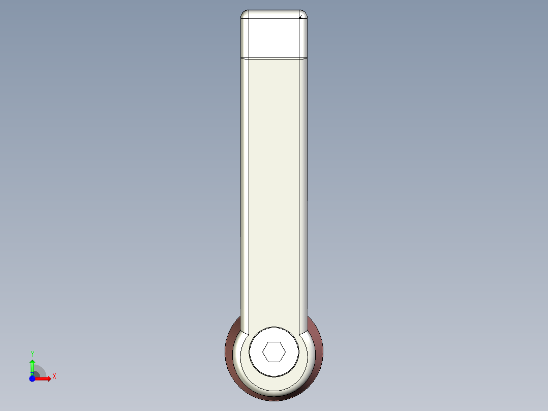 調整式把手(鋅合金)5569-3D多系列多零件图纸模型前视图