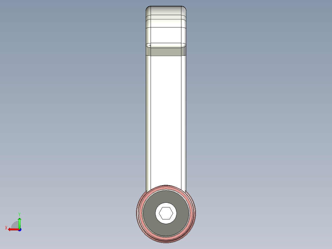 調整式把手(鋅合金)5569-3D多系列多零件图纸模型后视图